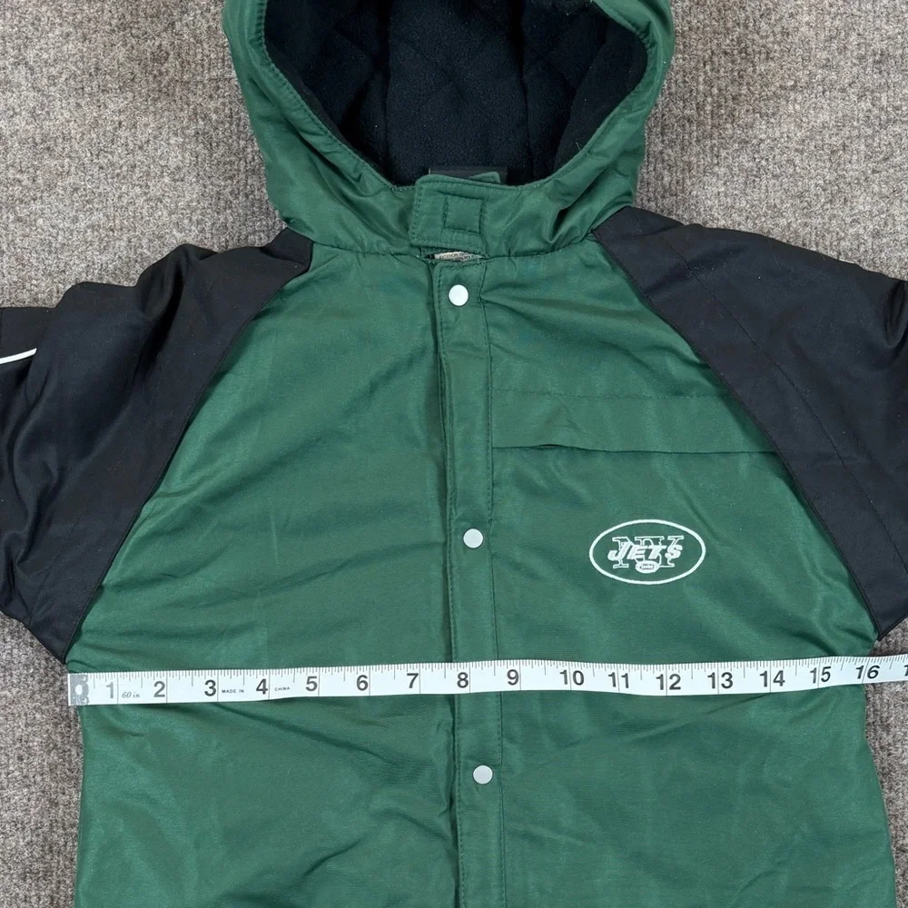 NFL Reebok NY Jets Hooded Puffer Fleece Lined Snow Suit Toddler Kids 24 Months